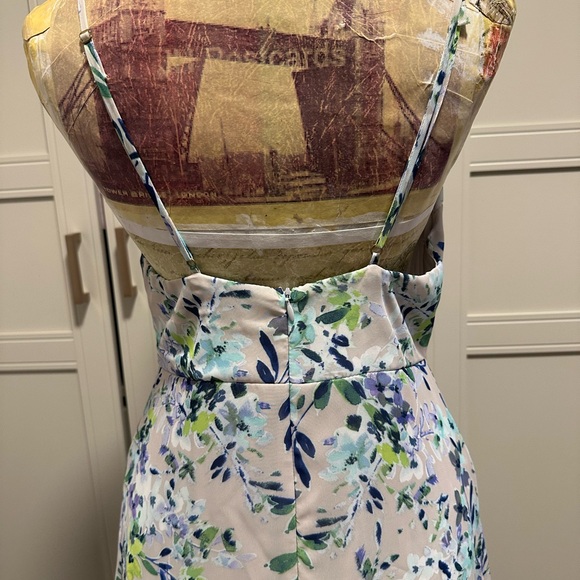 Lulu's Garden Grove Blue Floral Maxi Dress M - Picture 3 of 12